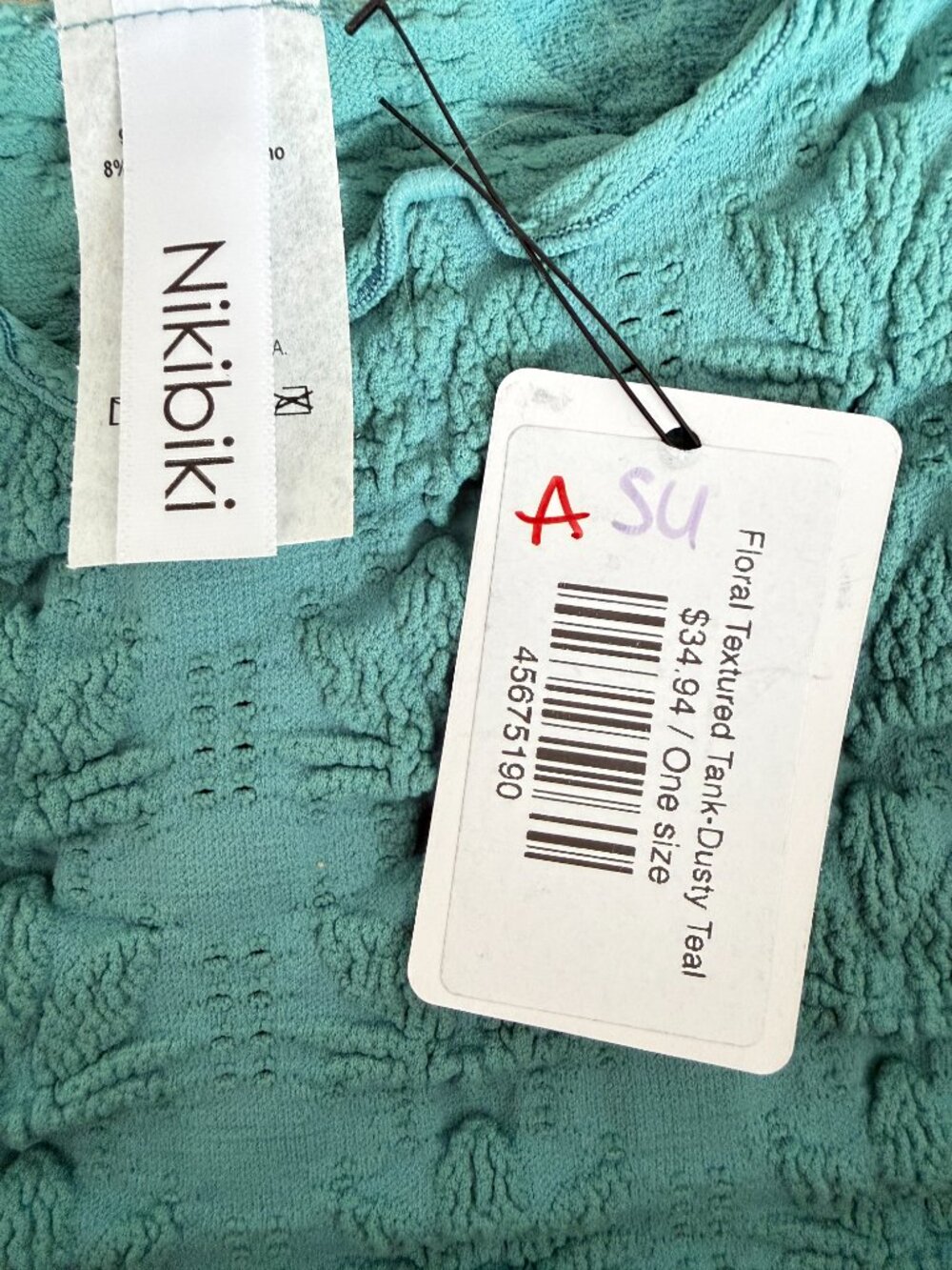 Nikibiki Tank - Teal - Picture 2 of 3